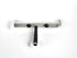 Head up shot of an adjustable 12-18 inch roller frame. Industrial metal Frame. Show the bottom of handle, compatible with rod extender.