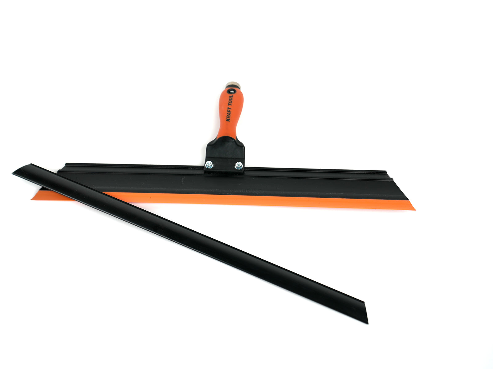 Professional hand held trowel for precise material spreading. Shows exposed blade with blade cover off. Compatible with extender.