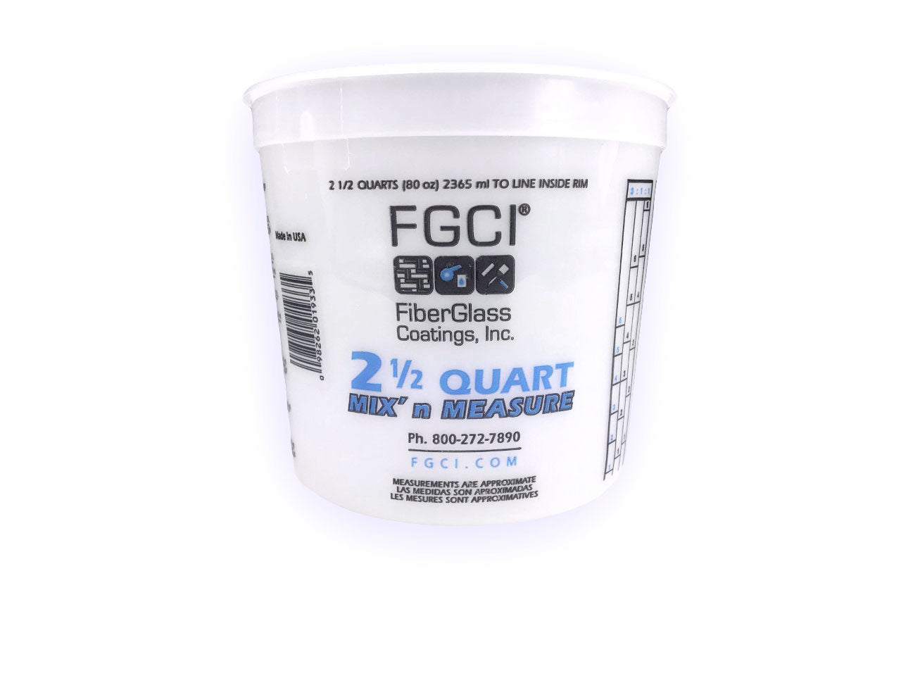 Epoxy Resin Mix and Measure Cups HDPE