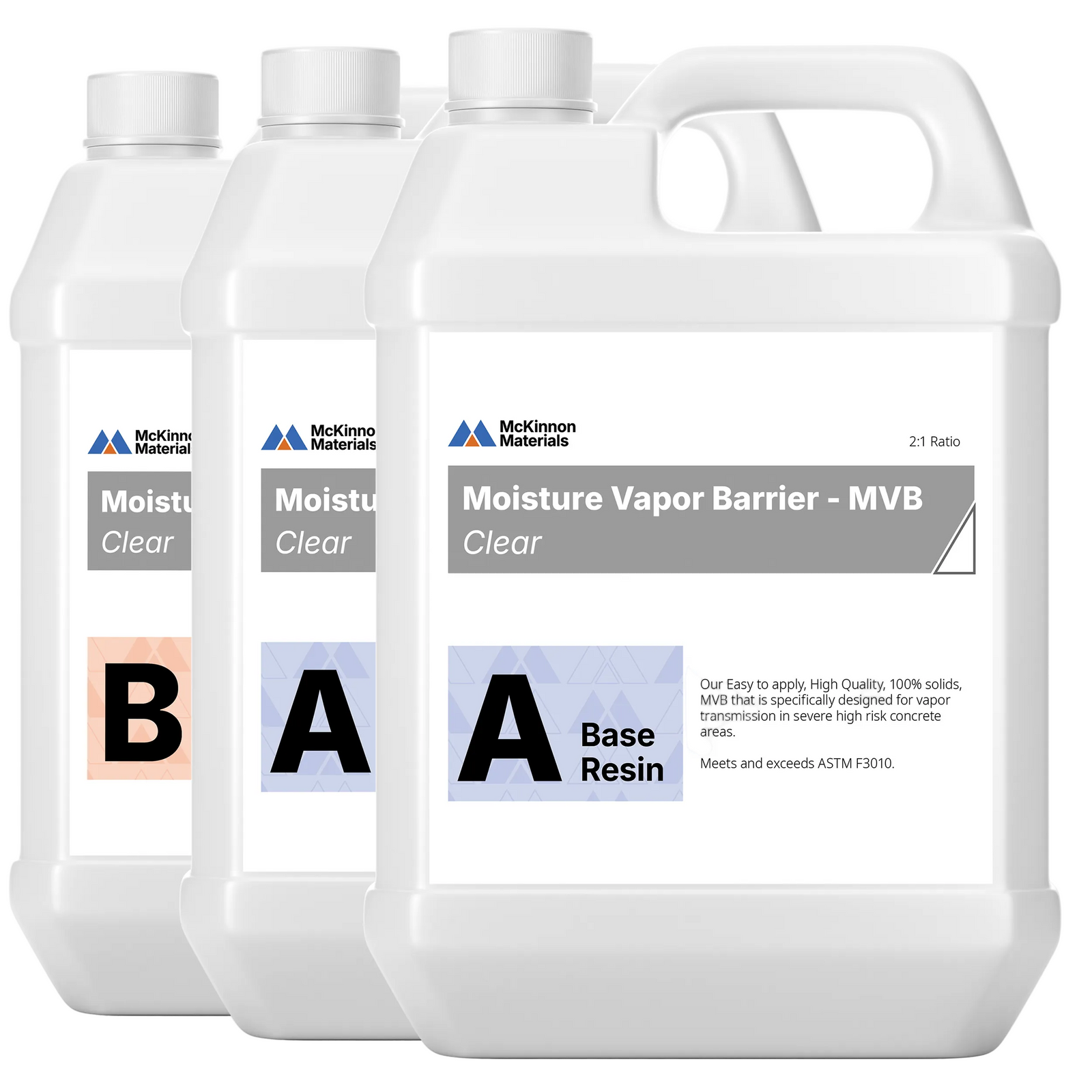MVB Fast Cure 2:1 epoxy moisture barrier for concrete, 3-gallon kit 
