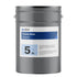 5 Gallon gray can of Trowel Slick. White label with blue accents.
